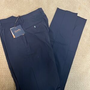 Zanella Active Men's Classic Blue stretch Dress Pants